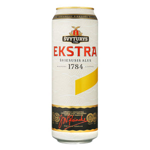 Svyturys Ekstra 5.2% Premium Lithuanian Lager 24 x 568ml cans
